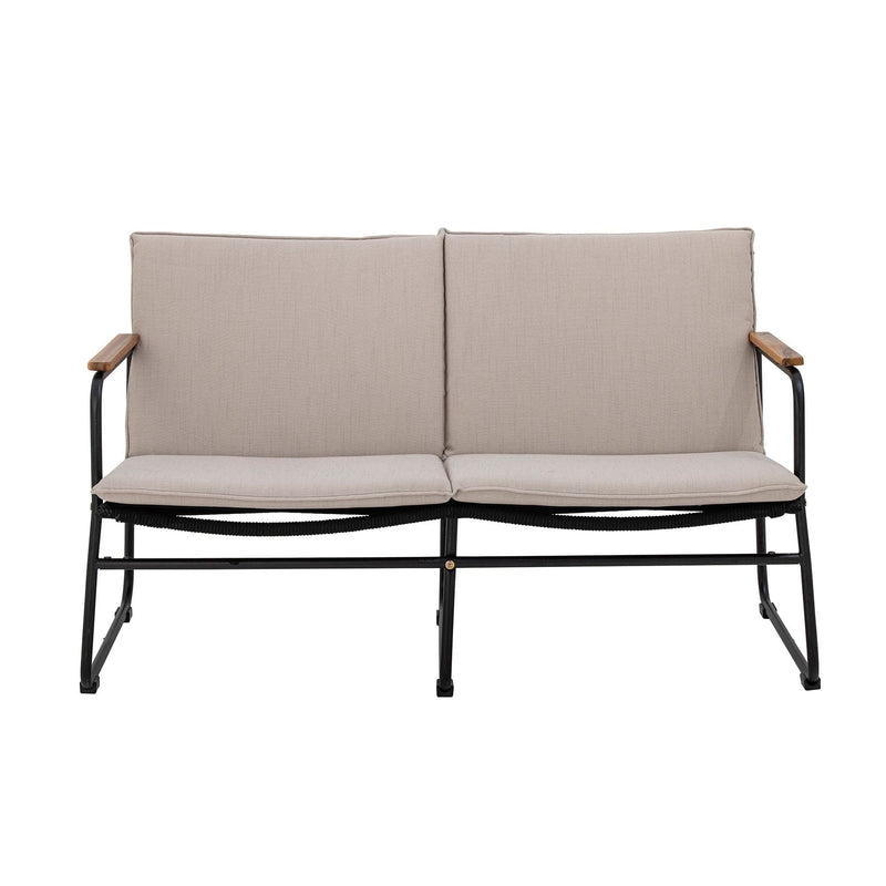 Se Bloomingville - Hampton Sofa, Sort, Metal L125 cm ❤ Stort online udvalg i Bloomingville ❤ Hurtig levering: 1 - 2 Hverdage samt billig fragt ❤ Varenummer: BGH-47065513754954 og barcode / Ean: &