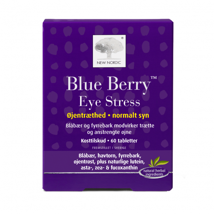 Stort online udvalg i New Nordic Blue Berry Eye Stress ❤ New Nordic ❤ Hurtig levering: 1 - 2 Hverdage og gratis fragt v/køb over 295 kr. GLS til pakkeshop ❤ Varenummer: HG-45104 og barcode / Ean: 5021807451043 på lager - Kæmpe udvalg i Sundhed - Over 454 design brands på udsalg