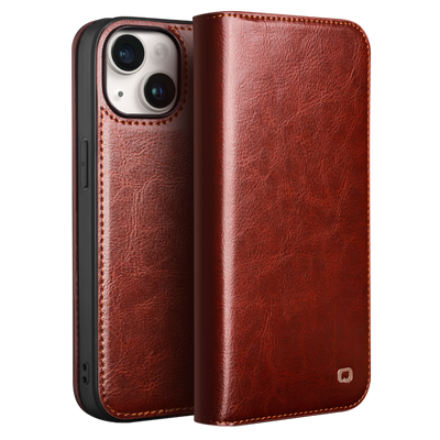 Se iPhone 15 Plus - QIALINO Classic ægte læder cover / pung - Brun ✔ Kæmpe udvalg i QIALINO ✔ Hurtig levering: 1 - 2 Hverdage samt billig fragt - Varenummer: CPD-QLI15/P004001 og barcode / Ean: '0601968149123 på lager - Udsalg på Mobil tilbehør Spar op til 54% - Over 424 kendte brands på udsalg