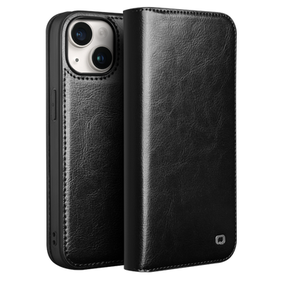 Se iPhone 15 Plus - QIALINO Classic ægte læder cover / pung - Sort ✔ Kæmpe udvalg i QIALINO ✔ Hurtig levering: 1 - 2 Hverdage samt billig fragt - Varenummer: CPD-QLI15/P004002 og barcode / Ean: '0601968149130 på lager - Udsalg på Mobil tilbehør Spar op til 53% - Over 424 kendte brands på udsalg