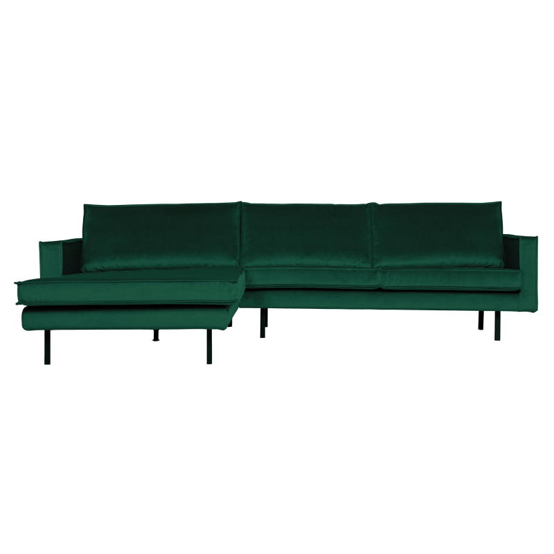 Se BePureHome Rodeo Chaiselong Venstrevendt Velour Forest - Green ❤ Stort online udvalg i BePureHome ❤ Hurtig levering: 1 - 2 Hverdage samt billig fragt ❤ Varenummer: BYH-2185730 og barcode / Ean: 8714713104864 på lager - Udsalg på Sofa - Over 434 design mærker på udsalg