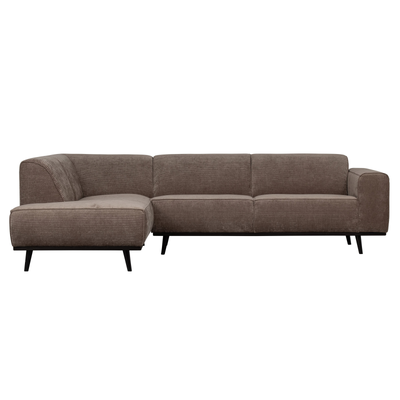 Se BePureHome Statement Hjørnesofa Venstrevendt Flat Rib - Taupe ❤ Stort online udvalg i BePureHome ❤ Hurtig levering: 1 - 2 Hverdage samt billig fragt ❤ Varenummer: BYH-2180486 og barcode / Ean: 8714713139989 på lager - Udsalg på Sofa - Over 857 kendte brands på udsalg