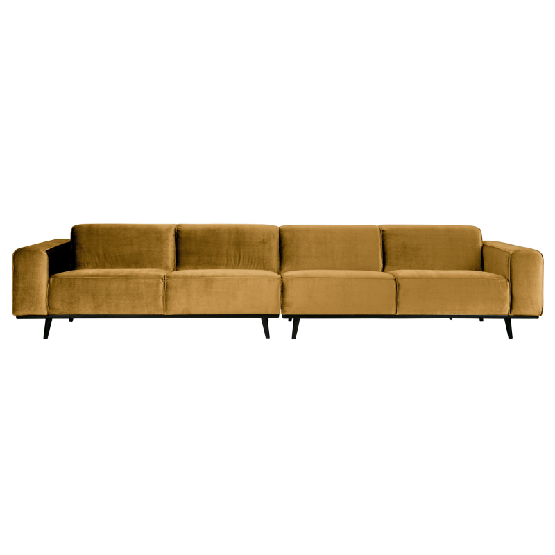 Se BePureHome Statement Xl 4-pers Sofa 372 cm Velour - Honey Yellow ❤ Stort online udvalg i BePureHome ❤ Hurtig levering: 1 - 2 Hverdage samt billig fragt ❤ Varenummer: BYH-2180523 og barcode / Ean: 8714713087976 på lager - Udsalg på Sofa - Over 324 kendte brands på udsalg