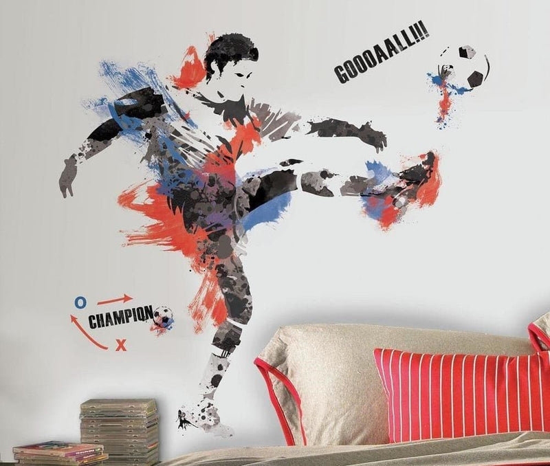 Se Fodboldspiller Gigant Wallsticker ❤ Stort online udvalg i Roommates ❤ Hurtig levering: 1 - 2 Hverdage samt billig fragt - Varenummer: MMA-216160 og barcode / Ean: &