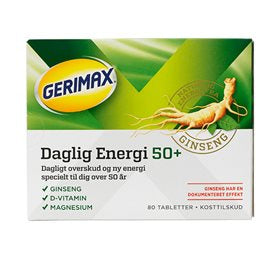 Se Orkla Gerimax Dalig Energi 50+ 80 tab. ❤ Kæmpe udvalg i Blandet ❤ Hurtig levering: 1 - 2 Hverdage samt billig fragt - Varenummer: HG-60185 og barcode / Ean: &