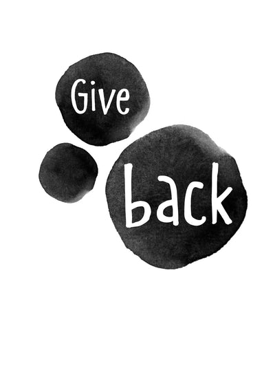 Se Give Back af Ten Valleys ❤ Stort online udvalg i Ten Valleys ❤ Hurtig levering: 1 - 2 Hverdage samt billig fragt ❤ Varenummer: ILL-14130 og barcode / Ean: på lager - Udsalg på Illux Art shop - Grafisk kunst - Ten Valleys - Sort-hvid - Tekst og citater Spar op til 56% - Over 454 design brands på udsalg