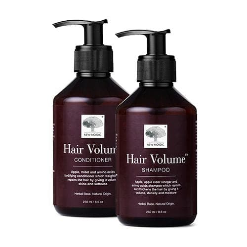 Stort online udvalg i New Nordic Hair Volume shampoo & Conditioner sampak ❤ New Nordic ❤ Hurtig levering: 1 - 2 Hverdage og gratis fragt v/køb over 295 kr. GLS til pakkeshop ❤ Varenummer: HG-51849 og barcode / Ean: 5021807005079 på lager - Kæmpe udvalg i New Nordic - Over 454 design brands på udsalg