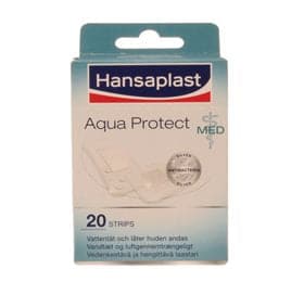 Stort online udvalg i Hansaplast aqua protect strips 20 stk ❤ ❤ Hurtig levering: 1 - 2 Hverdage og gratis fragt v/køb over 295 kr. GLS til pakkeshop ❤ Varenummer: HG-19310 og barcode / Ean: 4005800431265 på lager - Kæmpe udvalg i Personlig pleje - Over 424 kendte brands på udsalg