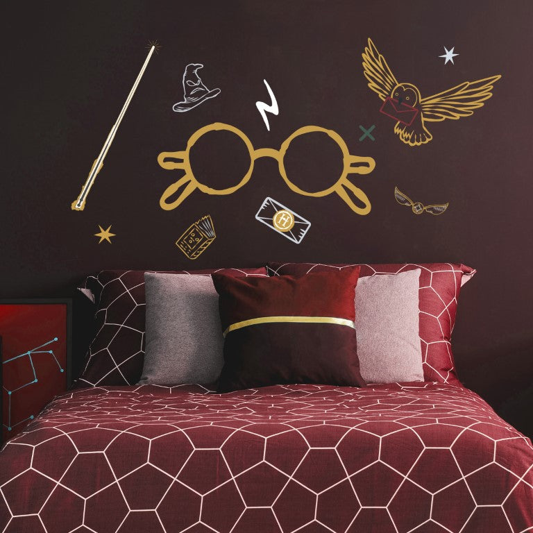 Se Harry Potter Briller Gigant Wallsticker ✔ Kæmpe udvalg i  Roommates ✔ Hurtig levering: 1 - 2 Hverdage samt billig fragt - Varenummer: MMA-216140 og barcode / Ean: &