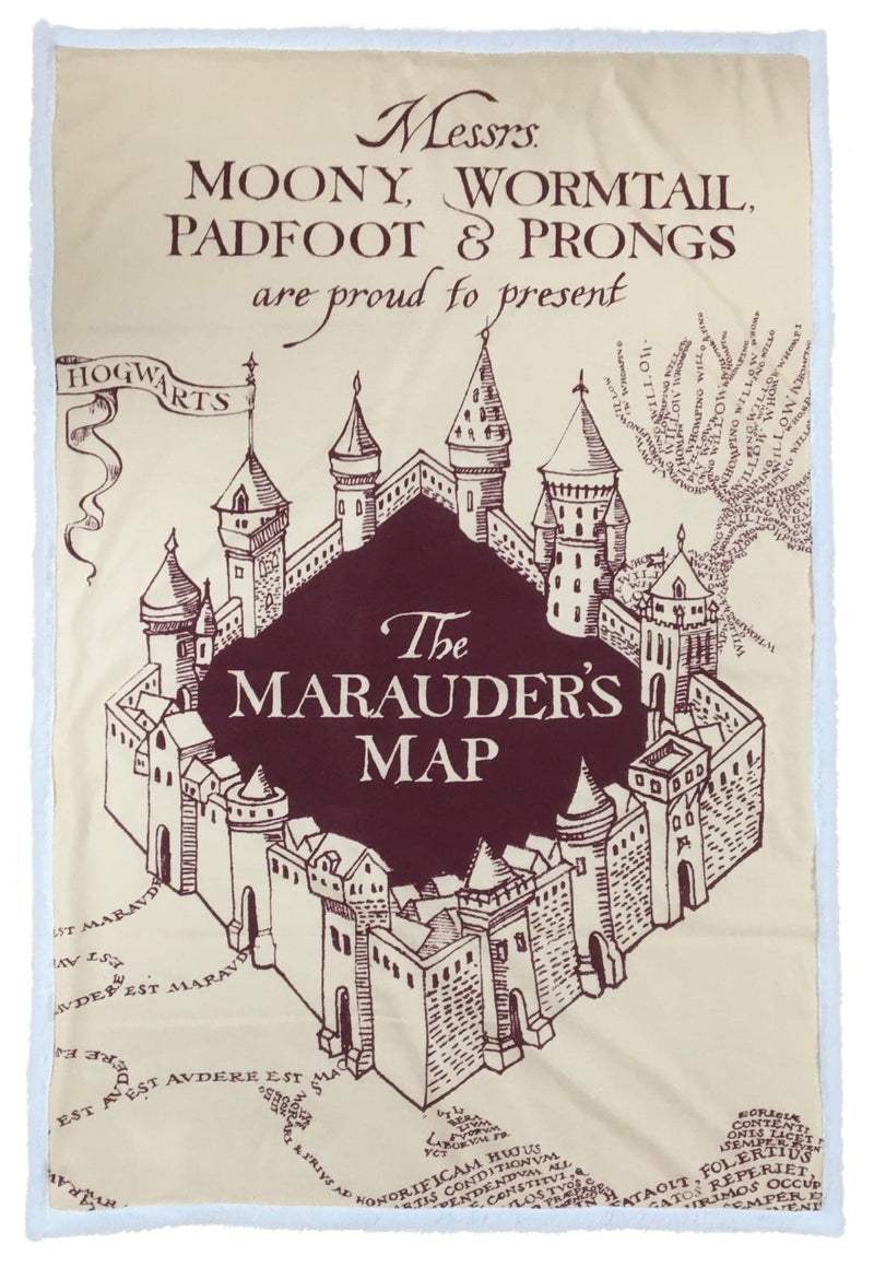 Se Harry Potter Marauders MAP Sherpa Fleece tæppe - 100 x 150 cm ✔ Kæmpe udvalg i  mmaction ✔ Hurtig levering: 1 - 2 Hverdage samt billig fragt - Varenummer: MMA-227106 og barcode / Ean: &