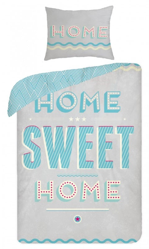 Se Home Sweet Home 2i1 Design sengetøj - 100 Procent Bomuld ✔ Kæmpe udvalg i Mmaction ✔ Hurtig levering: 1 - 2 Hverdage samt billig fragt - Varenummer: MMA-2001014 og barcode / Ean: &