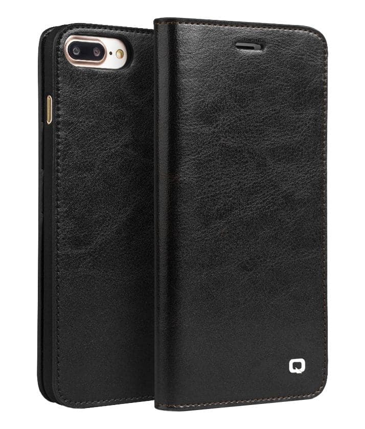 Se iPhone 8/7 - QIALINO Business ægte læder cover / plung - Sort ❤ Kæmpe udvalg i QIALINO ❤ Hurtig levering: 1 - 2 Hverdage samt billig fragt - Varenummer: CPD-QLI7004002 og barcode / Ean: i7004002 på lager - Udsalg på Mobil tilbehør Spar op til 64% - Over 785 kendte brands på udsalg