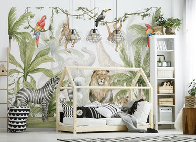 Se Jungle Safari tapet 243 x 305 cm ✔ Kæmpe udvalg i  Walltastic ✔ Hurtig levering: 1 - 2 Hverdage samt billig fragt - Varenummer: MMA-19846719 og barcode / Ean: '5060107046719 på lager - Udsalg på Tapet til børneværelset Spar op til 57% - Over 1347 kendte brands på udsalg