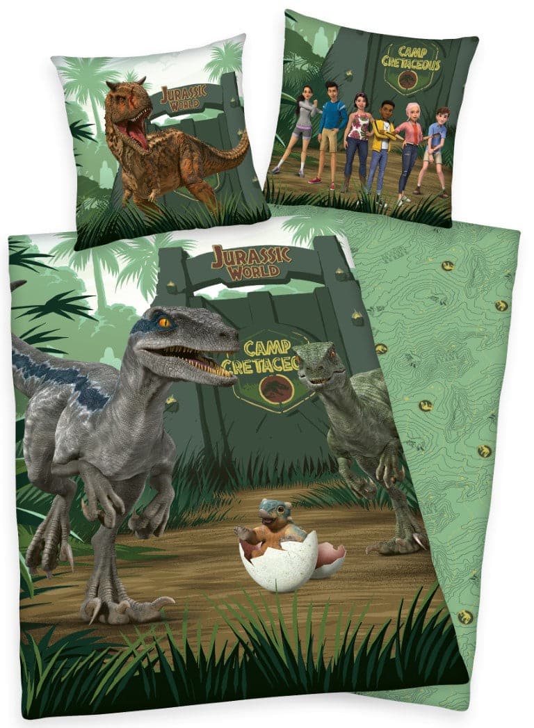 Se Jurassic World Camp Cretaceous Sengetøj - 100 Procent Bomuld ✔ Kæmpe udvalg i  mmaction ✔ Hurtig levering: 1 - 2 Hverdage samt billig fragt - Varenummer: MMA-2010210 og barcode / Ean: &