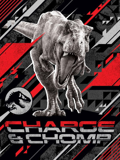 Se Jurassic World CHARGE AND CHOMP Fleece tæppe - 130 x 170 cm ✔ Kæmpe udvalg i Mmaction ✔ Hurtig levering: 1 - 2 Hverdage samt billig fragt - Varenummer: MMA-2001119 og barcode / Ean: '5904209601653 på lager - Udsalg på Fleece tæpper til børn Spar op til 56% - Over 454 design mærker på udsalg