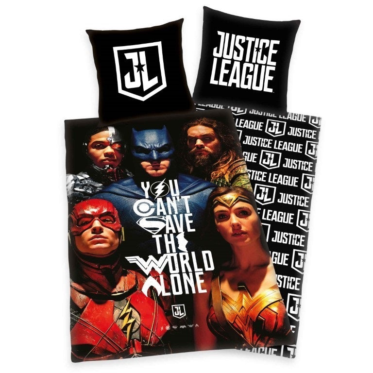Se Justice League Sengetøj - 100 procent bomuld ✔ Kæmpe udvalg i Mmaction ✔ Hurtig levering: 1 - 2 Hverdage samt billig fragt - Varenummer: MMA-2010192 og barcode / Ean: &