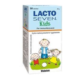 Stort online udvalg i Lacto Seven Kids 50 tab. ❤ ❤ Hurtig levering: 1 - 2 Hverdage og gratis fragt v/køb over 295 kr. GLS til pakkeshop ❤ Varenummer: HG-26105 og barcode / Ean: 6410530053027 på lager - Kæmpe udvalg i Sundhed - Over 454 kendte mærker på udsalg