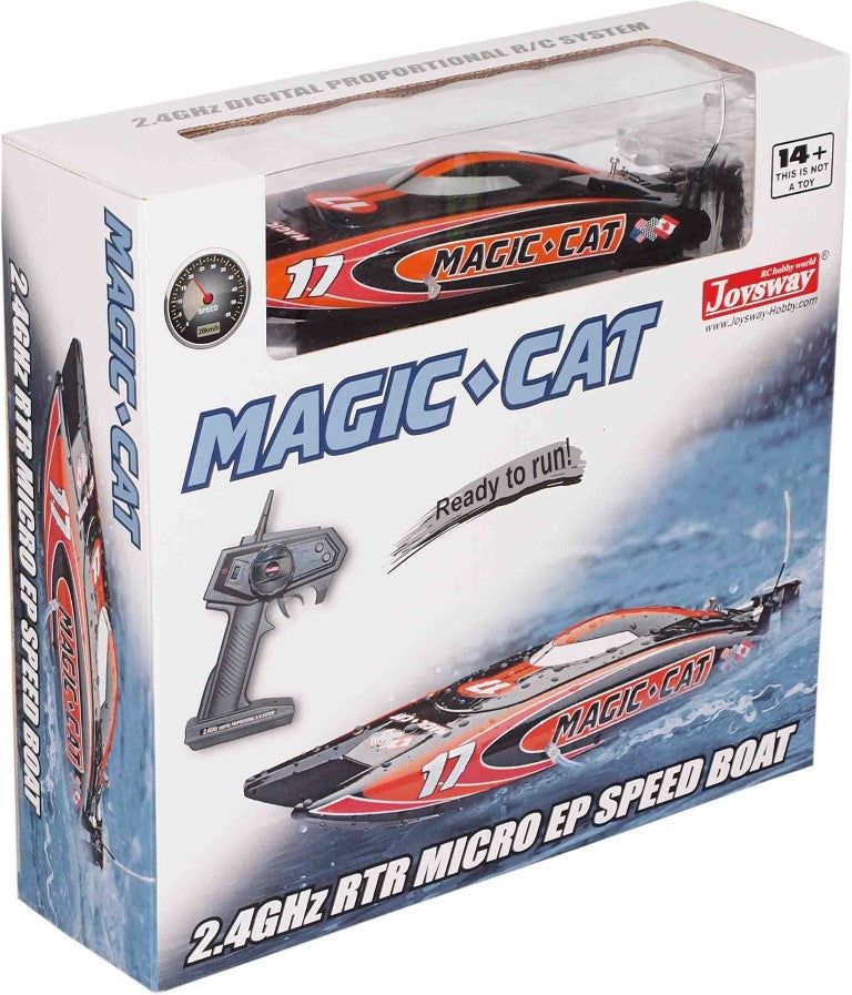 Se Magic Cat V5 RTR 2.4GHz Fjernstyret speedbåd ✔ Kæmpe udvalg i  Joysway ✔ Hurtig levering: 1 - 2 Hverdage samt billig fragt - Varenummer: MMA-146534 og barcode / Ean: &