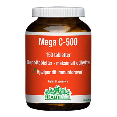 Se Mega C 500 mg 150 tabl. ❤ Kæmpe udvalg i Blandet ❤ Hurtig levering: 1 - 2 Hverdage samt billig fragt - Varenummer: HG-3896 og barcode / Ean: '5701423208961 på lager - Udsalg på Scanpharm Spar op til 58% - Over 454 kendte brands på udsalg