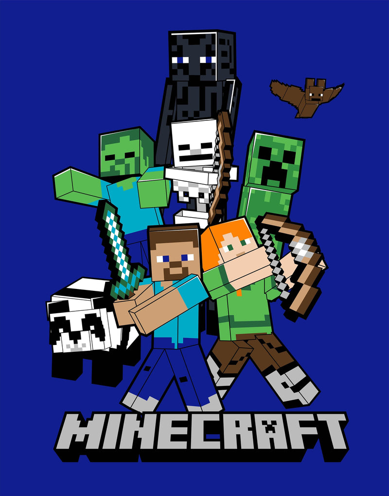 Se Minecraft Polar Fleecetæppe til børn - 110 x 140 cm ❤ Kæmpe udvalg i KopK ❤ Hurtig levering: 1 - 2 Hverdage samt billig fragt - Varenummer: MMA-2040396 og barcode / Ean: &