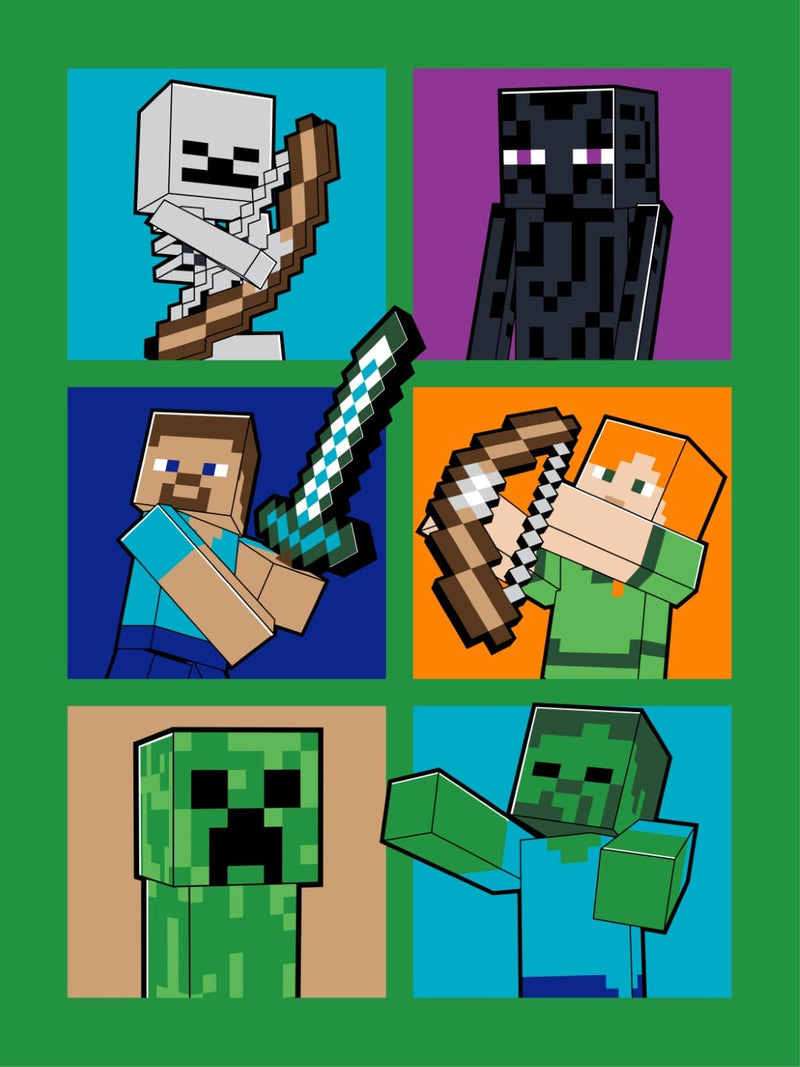 Se Minecraft Polar Fleecetæppe til børn - 150 x 200 cm ❤ Kæmpe udvalg i KopK ❤ Hurtig levering: 1 - 2 Hverdage samt billig fragt - Varenummer: MMA-2040397 og barcode / Ean: &