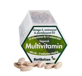 Se Berthelsen Multivitamin Vegansk 180 tab. ❤ Kæmpe udvalg i Blandet ❤ Hurtig levering: 1 - 2 Hverdage samt billig fragt - Varenummer: HG-52294 og barcode / Ean: &