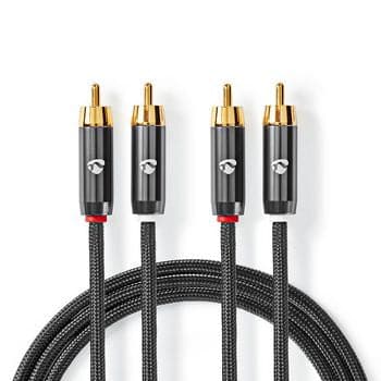 Se Premium 2x RCA/Phono til 2x RCA/phono kabel - Metalgrå - 3 m ❤ Stort online udvalg i Nedis ❤ Hurtig levering: 1 - 2 Hverdage samt billig fragt - Varenummer: CPD-NE55CATB24200GY30 og barcode / Ean: på lager - Udsalg på pc / mac tilbehør Spar op til 67% - Over 434 design brands på udsalg