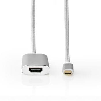 Se USB 3.2 - USB-C til HDMI (hun) adapter kabel - 4K / 60 Hz - Sølv - 2 m ❤ Kæmpe udvalg i Nedis ❤ Hurtig levering: 1 - 2 Hverdage samt billig fragt - Varenummer: CPD-NE55CCTB64680AL20 og barcode / Ean: '5412810331741 på lager - Udsalg på Kabler & Adaptere/PC/Mac & computer kabler/USB-C (Type-C) kabel / adapter/USB-C til HDMI Spar op til 52% - Over 454 design mærker på udsalg