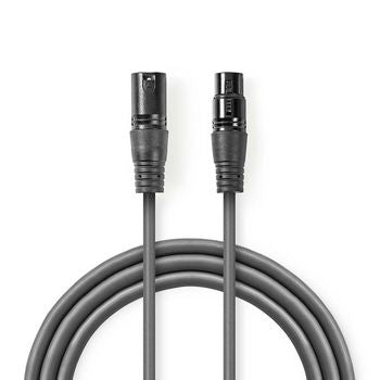 Se Premium balanceret XLR kabel - Han/Hun - 0.5 m ❤ Kæmpe udvalg i Nedis ❤ Hurtig levering: 1 - 2 Hverdage samt billig fragt - Varenummer: CPD-NE55COTH15010GY05 og barcode / Ean: &