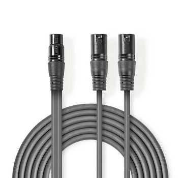 Se XLR Stereokabel 2xXLR 3 Pin Han - 1xXLR 3 Pin Hun - 1.50 m ❤ Kæmpe udvalg i Nedis ❤ Hurtig levering: 1 - 2 Hverdage samt billig fragt - Varenummer: CPD-NE55COTH15020GY15 og barcode / Ean: '5412810295609 på lager - Udsalg på Kabler & Adaptere/Lydkabler/XLR kabler/1 x XLR til 2 x XLR kabel Spar op til 55% - Over 400 kendte brands på udsalg