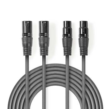 Se Premium 2 x XLR kabel - 5 m ❤ Kæmpe udvalg i Nedis ❤ Hurtig levering: 1 - 2 Hverdage samt billig fragt - Varenummer: CPD-NE55COTH15030GY50 og barcode / Ean: &