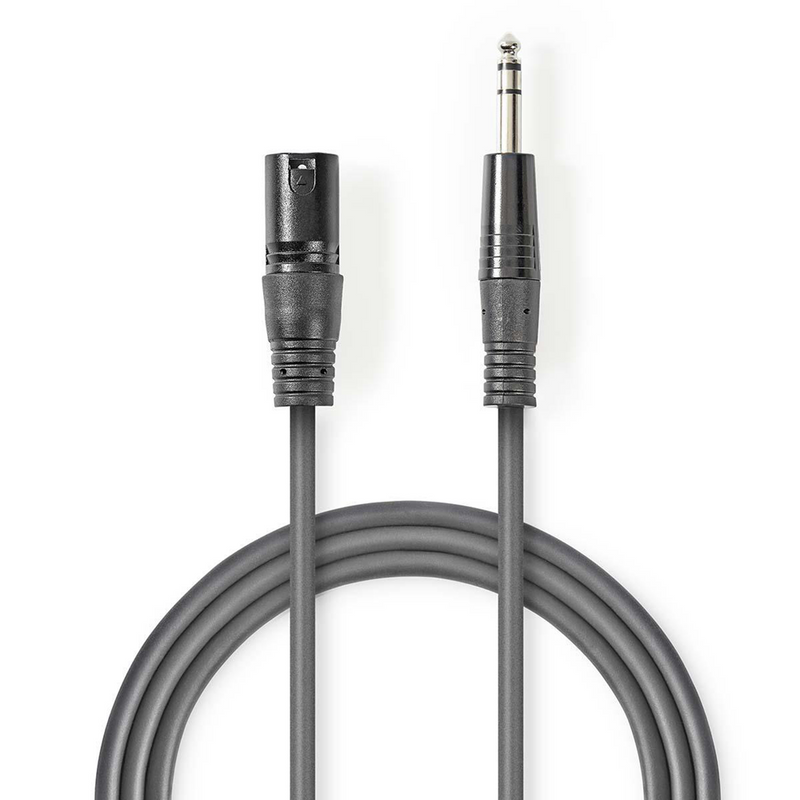 Se Afbalanceret Stereo kabel - XLR 3 Pin han til 6.35 mm han - 1.5 m ❤ Kæmpe udvalg i Nedis ❤ Hurtig levering: 1 - 2 Hverdage samt billig fragt - Varenummer: CPD-NE55COTH15100GY15 og barcode / Ean: &