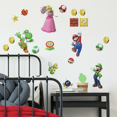 Se Nintendo Super Mario Bros Wallstickers ✔ Kæmpe udvalg i Roommates ✔ Hurtig levering: 1 - 2 Hverdage samt billig fragt - Varenummer: MMA-216114 og barcode / Ean: '034878417431 på lager - Udsalg på Wallstickers til børneværelset Spar op til 58% - Over 454 design brands på udsalg