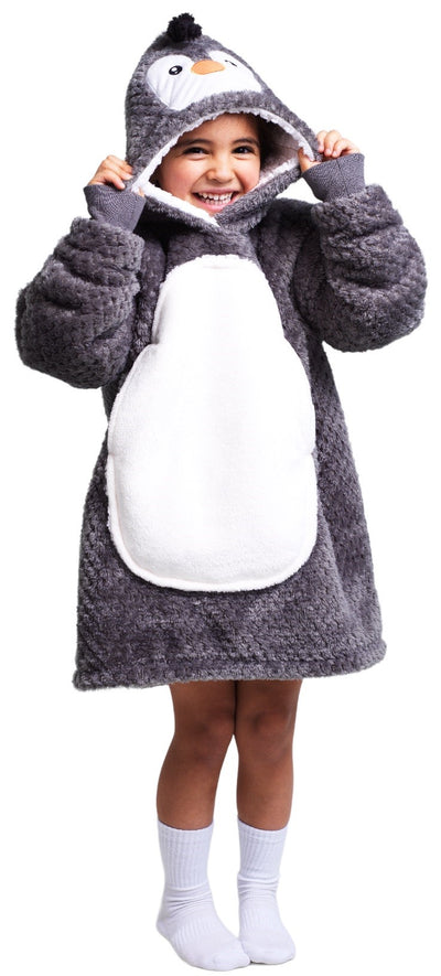 Se Noxxiez Cuddle Hoodiez - Pingvin,  Small (3-6 år) ✔ Kæmpe udvalg i  Noxxiez ✔ Hurtig levering: 1 - 2 Hverdage samt billig fragt - Varenummer: MMA-227002 og barcode / Ean: '8718274254600 på lager - Udsalg på Plaider / Ponchoer Spar op til 55% - Over 857 kendte brands på udsalg