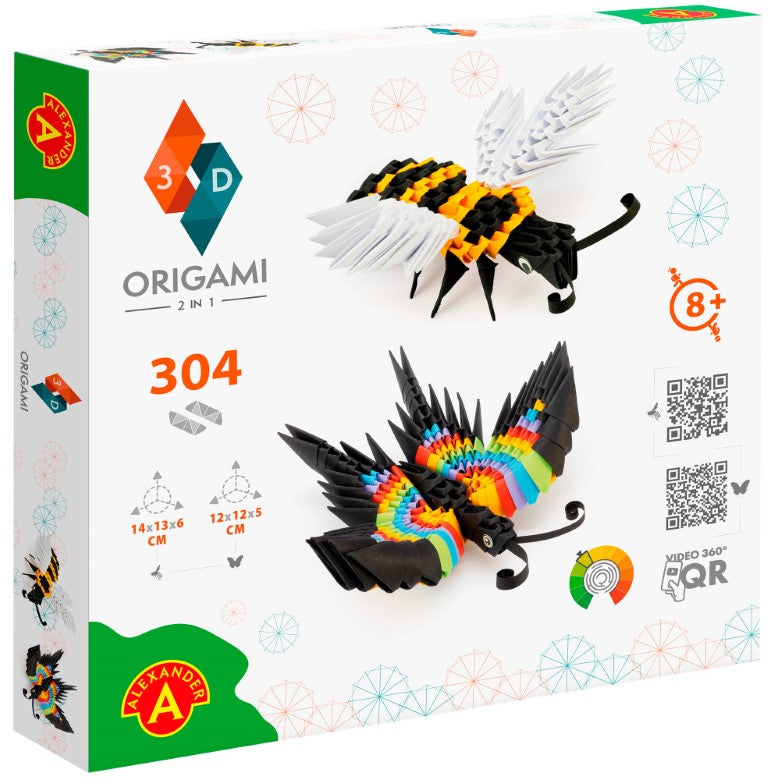 Se Origami 3D 2-i-1 pakke - Bi og sommerfugl ✔ Kæmpe udvalg i Alexander ✔ Hurtig levering: 1 - 2 Hverdage samt billig fragt - Varenummer: MMA-2182566 og barcode / Ean: &