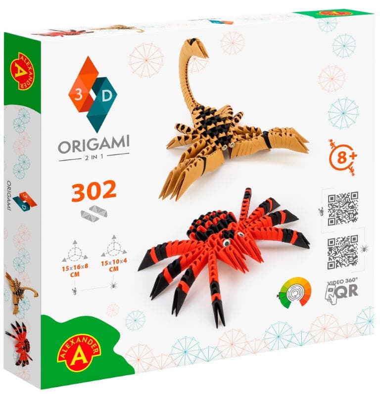 Se Origami 3D 2-i-1 pakke - Edderkop og Skorpion ✔ Kæmpe udvalg i Alexander ✔ Hurtig levering: 1 - 2 Hverdage samt billig fragt - Varenummer: MMA-2182565 og barcode / Ean: &