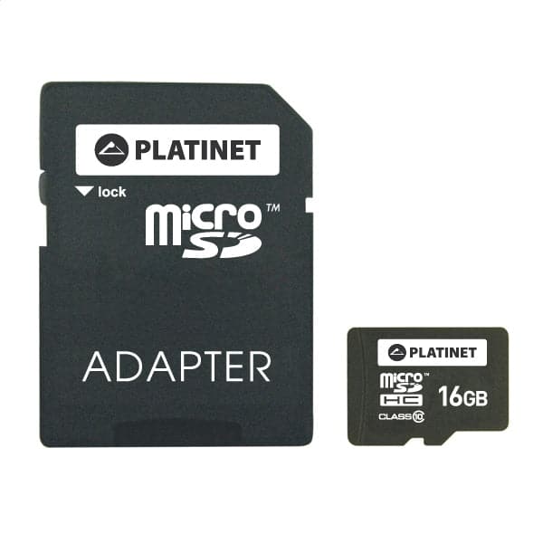 Se PLATINET MicroSDHC Hukommelseskort 16GB + SD Kort Adapter ❤ Kæmpe udvalg i Platinet ❤ Hurtig levering: 1 - 2 Hverdage samt billig fragt - Varenummer: CPD-P88PMMSD1610 og barcode / Ean: &