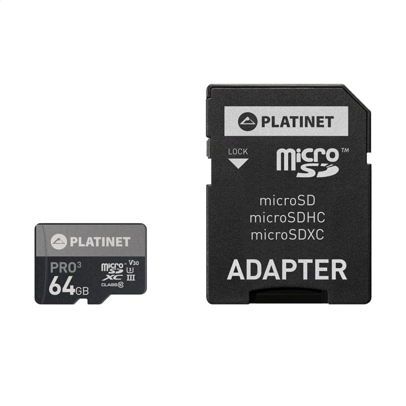 Se PLATINET MicroSDXC Hukommelseskort 64GB & 90MB/s + SD Kort Adapter ❤ Kæmpe udvalg i Platinet ❤ Hurtig levering: 1 - 2 Hverdage samt billig fragt - Varenummer: CPD-P88PMMSDX64UIII og barcode / Ean: &