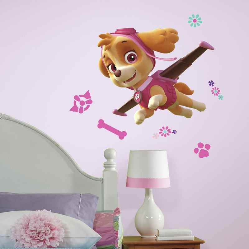 Se Paw Patrol Skye Gigant Wallsticker ✔ Kæmpe udvalg i  Roommates ✔ Hurtig levering: 1 - 2 Hverdage samt billig fragt - Varenummer: MMA-216112 og barcode / Ean: &