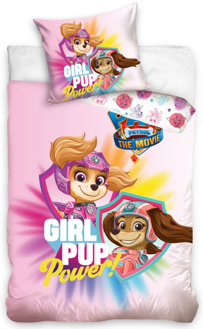 Se Paw Patrol The Movie ''Girl PUP Power'' Sengetøj 140x200cm ✔ Kæmpe udvalg i Mmaction ✔ Hurtig levering: 1 - 2 Hverdage samt billig fragt - Varenummer: MMA-2040254 og barcode / Ean: '5902689499548 på lager - Udsalg på Paw Patrol sengetøj til Børn Spar op til 59% - Over 454 kendte mærker på udsalg