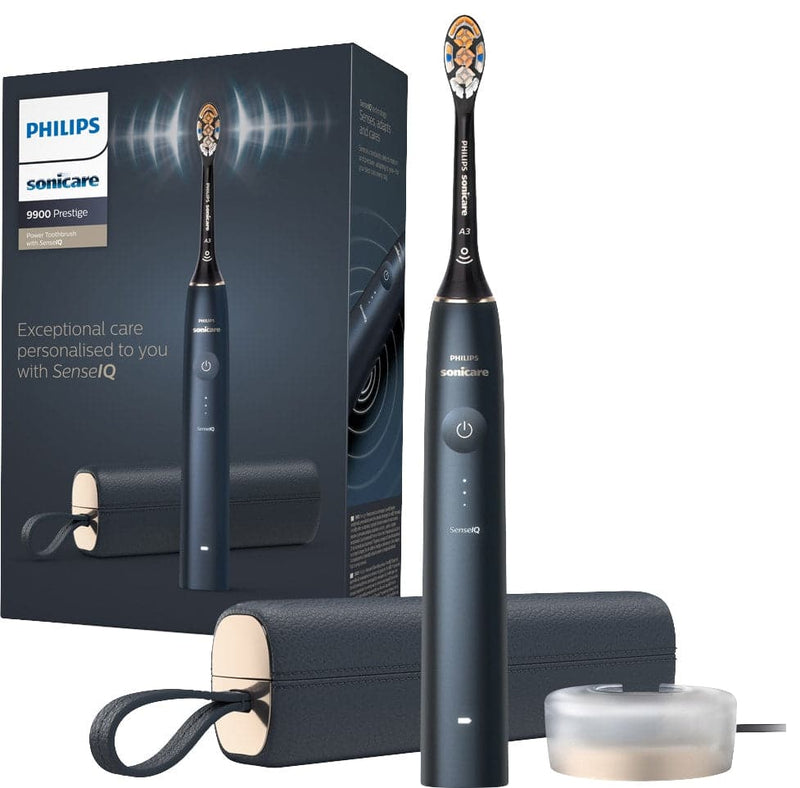 Se Philips Sonicare Prestige 9900 elektrisk tandbørste HX999212 (blå) ❤ Stort online udvalg i Philips ❤ Hurtig levering: 1 - 2 Hverdage samt billig fragt ❤ Varenummer: ELG-300733 og barcode / Ean: 8710103975045 på lager - Udsalg på Elektrisk tandbørste - Over 434 design mærker på udsalg