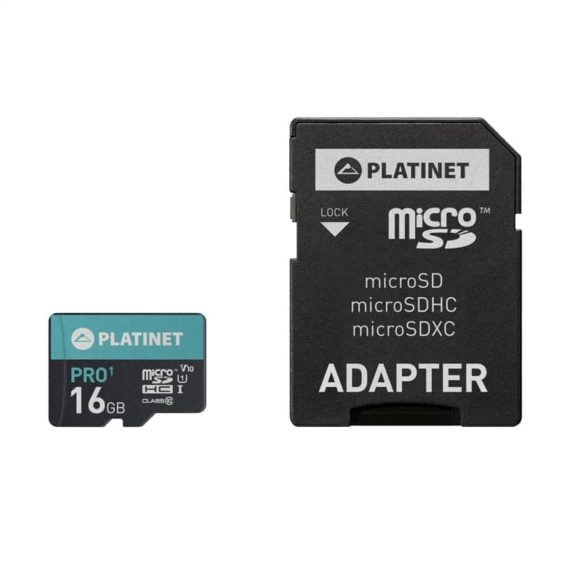 Se PLATINET MicroSDHC Hukommelseskort 16GB & 70MB/s + SD Kort Adapter ❤ Kæmpe udvalg i Platinet ❤ Hurtig levering: 1 - 2 Hverdage samt billig fragt - Varenummer: CPD-P88PMMSD16UI og barcode / Ean: &