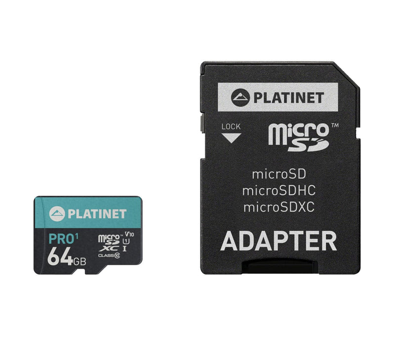 Se PLATINET MicroSDXC Hukommelseskort 64GB & 70MB/s + SD Kort Adapter ❤ Kæmpe udvalg i Platinet ❤ Hurtig levering: 1 - 2 Hverdage samt billig fragt - Varenummer: CPD-P88PMMSDX64UI og barcode / Ean: &