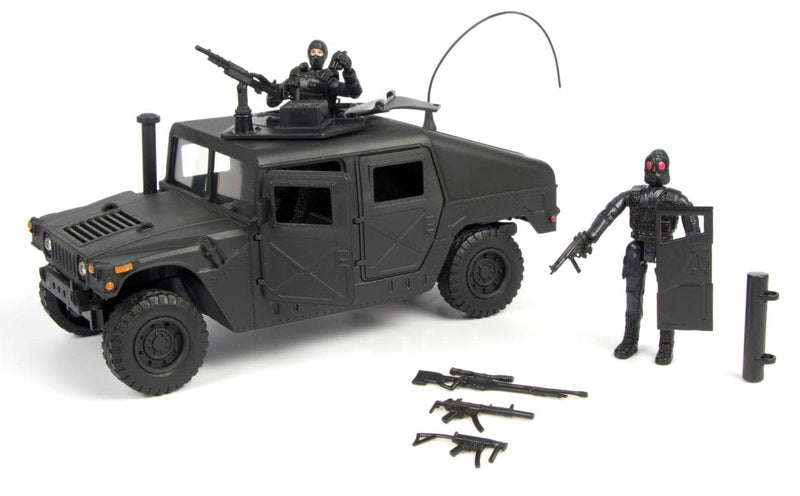 Se S.W.A.T. Humvee inkl. tilbehør og 2 figurer 1:18 ✔ Kæmpe udvalg i  World Peacekeepers ✔ Hurtig levering: 1 - 2 Hverdage samt billig fragt - Varenummer: MMA-19977123 og barcode / Ean: &