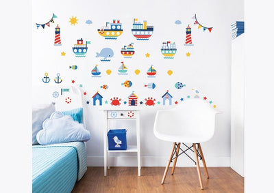 Se Sejlbåde Wallstickers ✔ Kæmpe udvalg i Walltastic ✔ Hurtig levering: 1 - 2 Hverdage samt billig fragt - Varenummer: MMA-19844845 og barcode / Ean: '5060107044845 på lager - Udsalg på Wallstickers til børneværelset Spar op til 65% - Over 434 design brands på udsalg