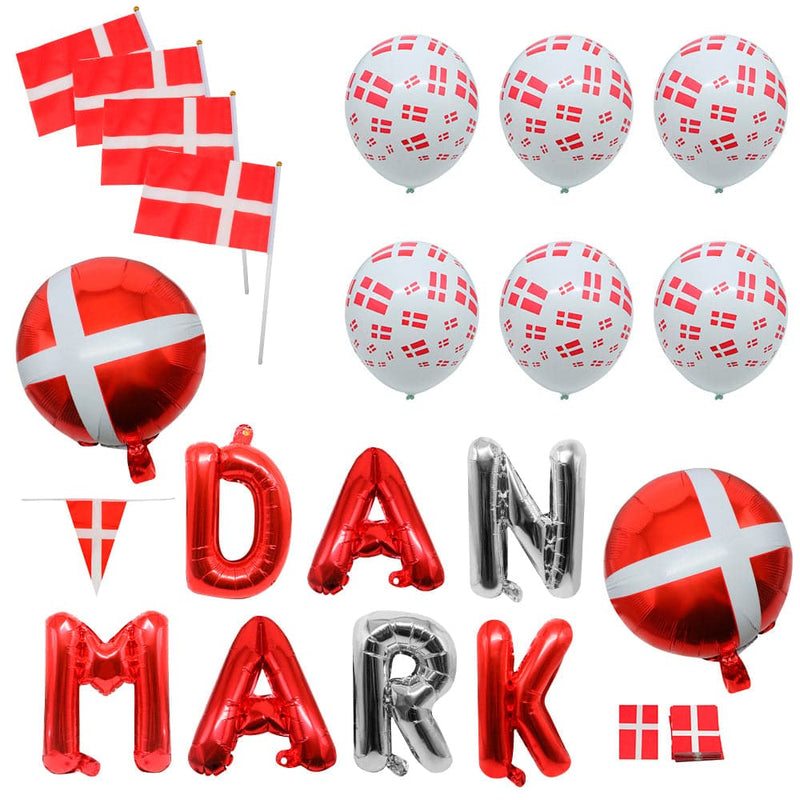 Se Danmark Oppyntningssæt med Balloner & Flag ❤ Kæmpe udvalg i stockgroup ❤ Hurtig levering: 1 - 2 Hverdage samt billig fragt - Varenummer: CPD-SG777806223 og barcode / Ean: &