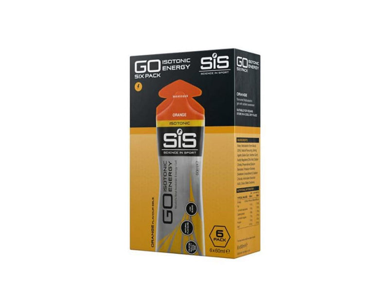 Se SIS GO - Isotonic energy gel - Appelsin - 1 kasse á 6 stk. ❤ Kæmpe udvalg i SIS Science in Sport ❤ Hurtig levering: 1 - 2 Hverdage samt billig fragt - Varenummer: CKP-5025324010745 og barcode / Ean: &