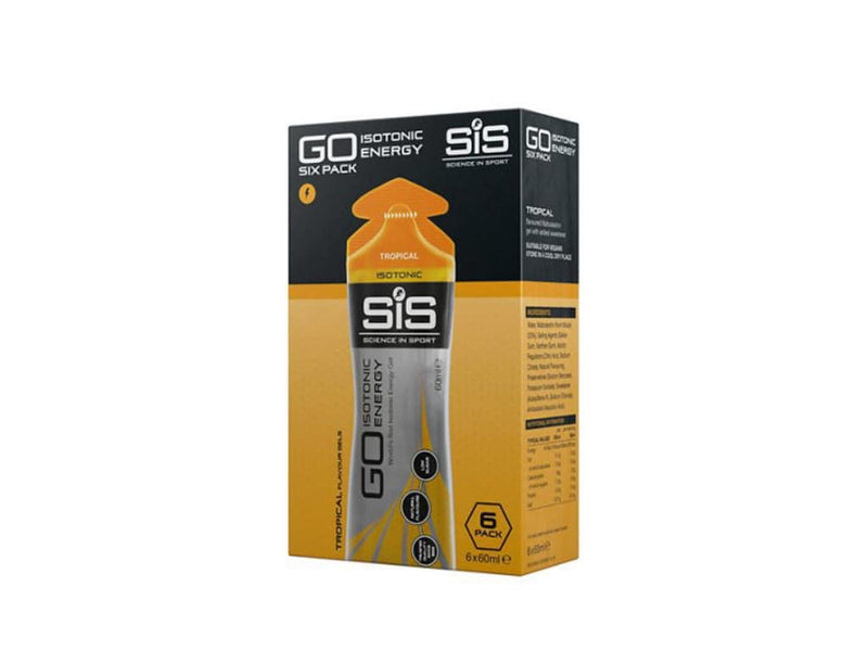 Se SIS GO - Isotonic energy gel -Tropisk - 1 kasse á 6 stk. ❤ Kæmpe udvalg i SIS Science in Sport ❤ Hurtig levering: 1 - 2 Hverdage samt billig fragt - Varenummer: CKP-5025324010752 og barcode / Ean: &