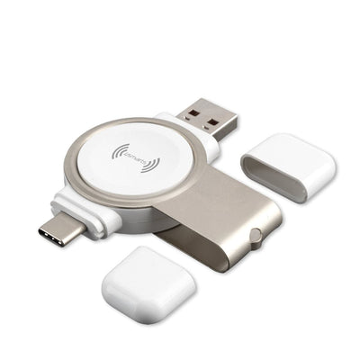 Se mini Trådløs oplader til Apple Watch 6/5/4/3/2/1/SE - USB-A / USB-C - Hvid ❤ Kæmpe udvalg i 4smarts ❤ Hurtig levering: 1 - 2 Hverdage samt billig fragt - Varenummer: CPD-SM77456257 og barcode / Ean: '4250774958564 på lager - Udsalg på Mobil tilbehør Spar op til 61% - Over 434 design mærker på udsalg