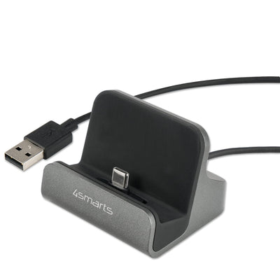 Se VoltDock USB-C 10W oplader Dock / Holder - Grå ❤ Kæmpe udvalg i 4smarts ❤ Hurtig levering: 1 - 2 Hverdage samt billig fragt - Varenummer: CPD-SM77462240 og barcode / Ean: '4250774926402 på lager - Udsalg på Mobil tilbehør Spar op til 62% - Over 434 design mærker på udsalg